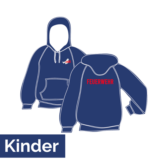 Kinderfeuerwehr Petershagen Kinder Hoodie BCWK681 (Stick)