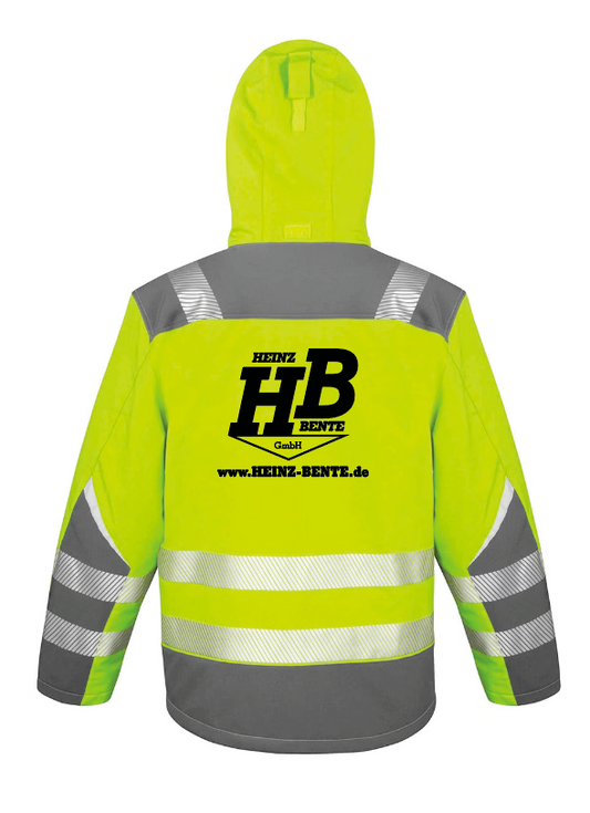 Heinz Bente Warnschutz Softshelljacke RT331 (Druck)