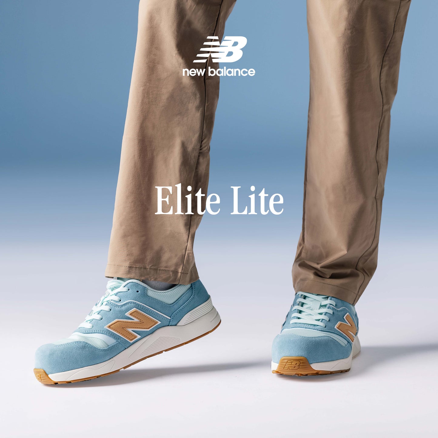 New Balance Elite Lite Womens, Sicherheitsschuh S1P S1 ESD HROe, S1 PL HRO FO SC SR, milky blue / orange