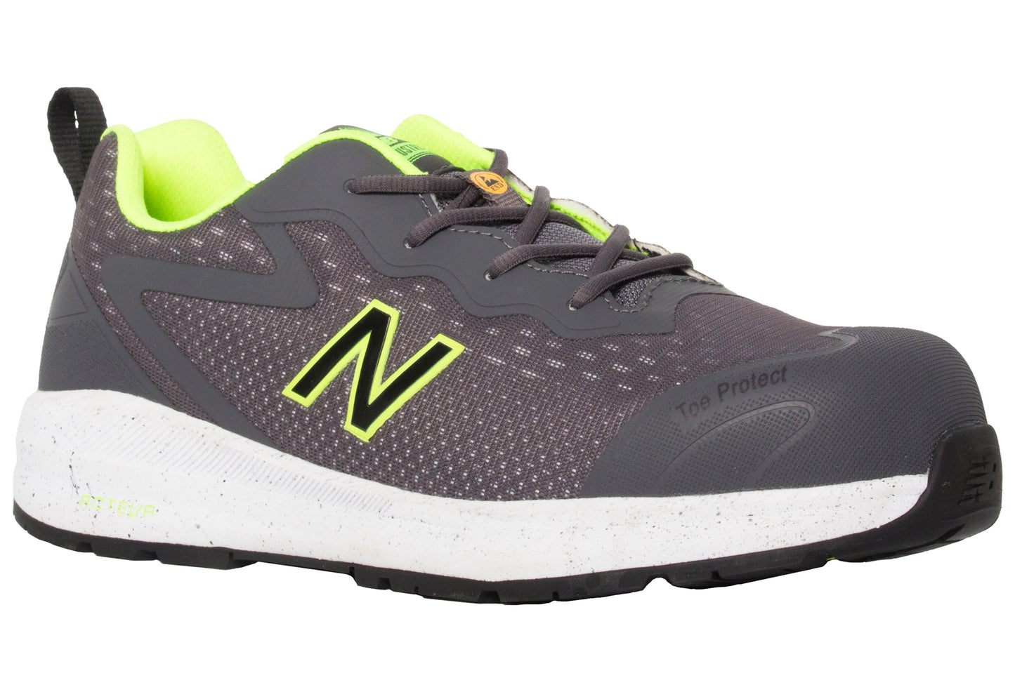 New Balance Logic, Halbschuhe, S1 PL SR FO HRO, grau / lime S1P S1 ESD HRO