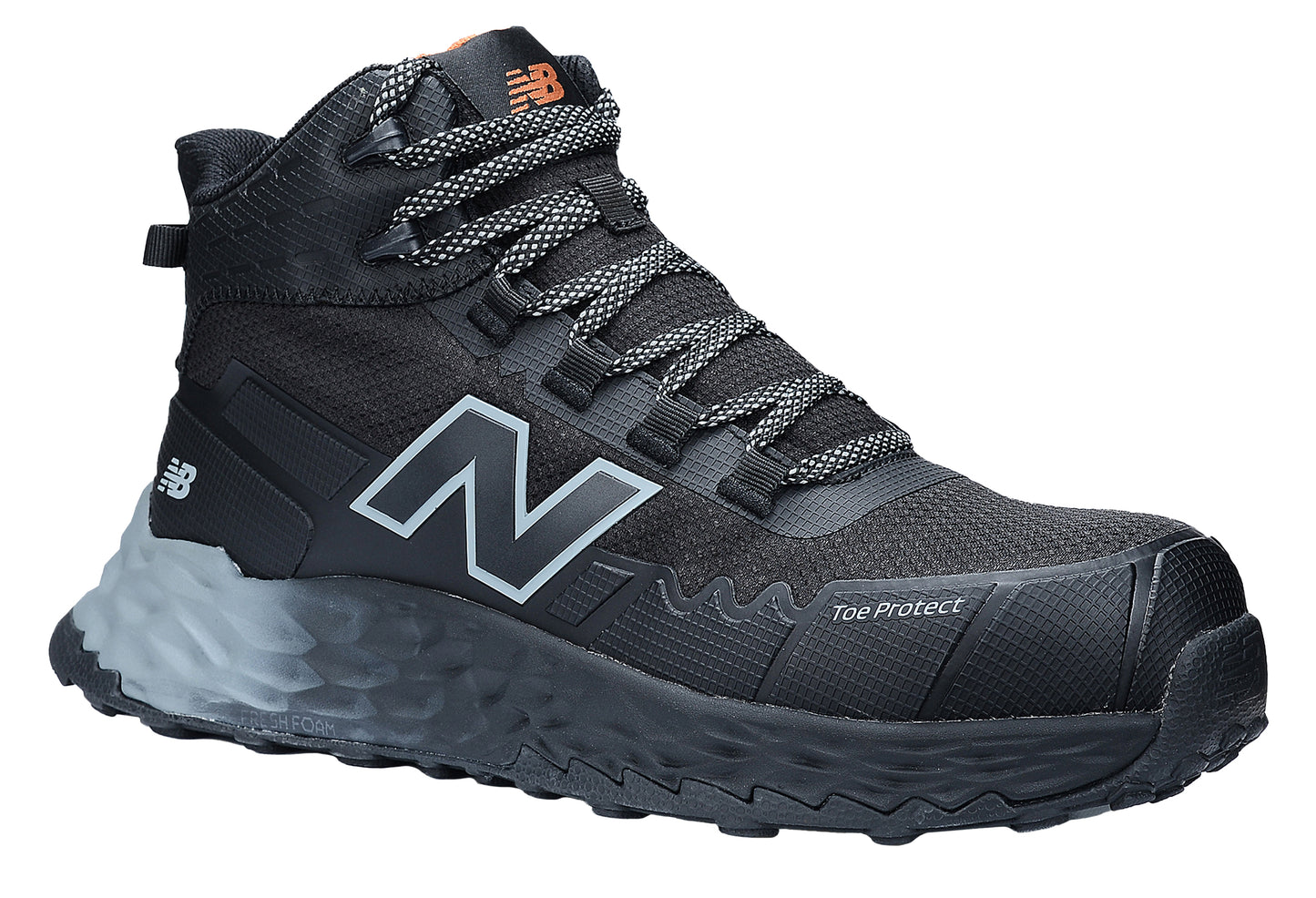 New Balance Cremorne Mid Womens, S3 Sicherheitsstiefel ESD HRO FO, schwarz / grau, Weite D, EN ISO 20345