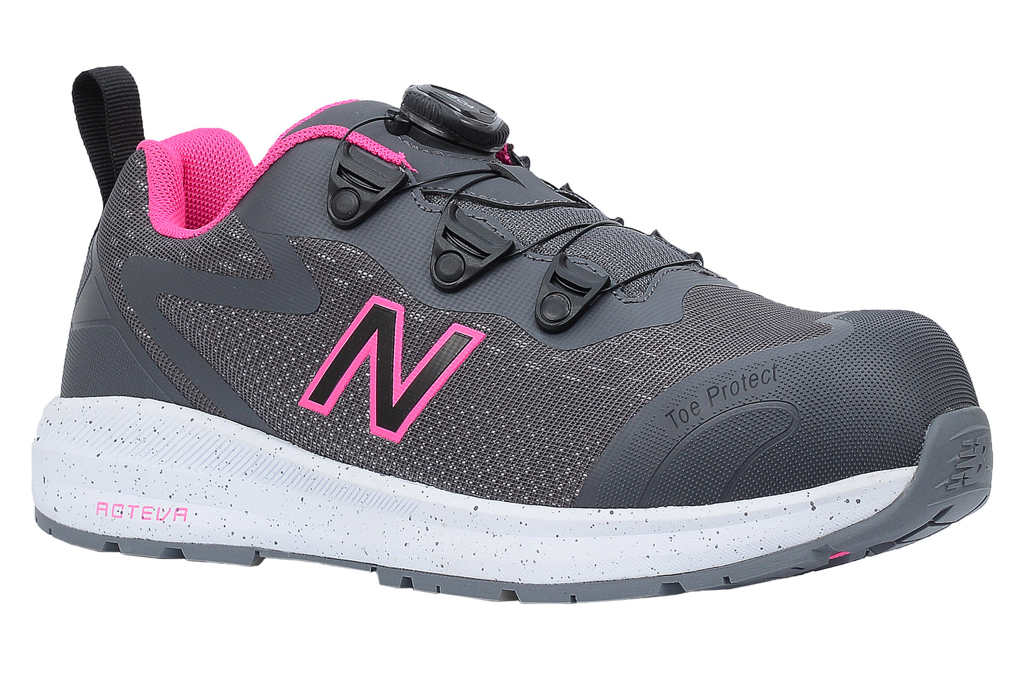 New Balance Logic Boa Womens, Halbschuhe, grau / pink, S1 PL HRO SR FO S1P S1 HRO FO
