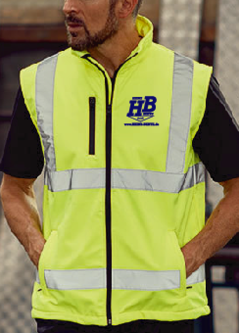 Heinz Bente Softshell Warnweste YK006 (Druck)