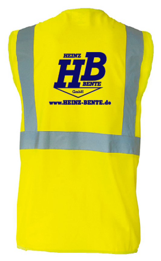 Heinz Bente Softshell Warnweste YK006 (Druck)
