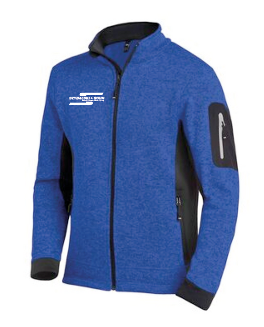 Szybalski & Sohn GmbH Herren Strickfleecejacke FHB Christoph (bestickt) inkl. Nacken