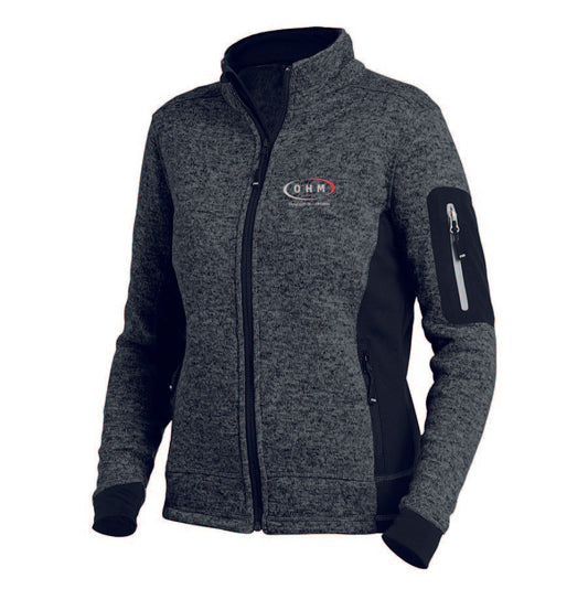 OHM FHB Damen Strick-Fleece-Jacke Marieke (bestickt)