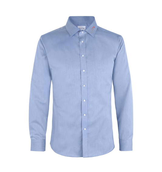 OHM Langarmhemd slim ID No. SS30 (bestickt)