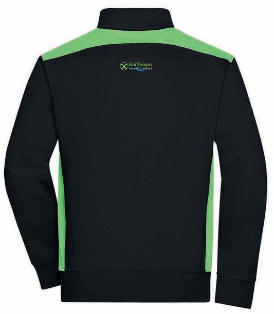 Raiffeisen Münsterland Unisex Workwear Sweatjacke JN870 (bestickt)