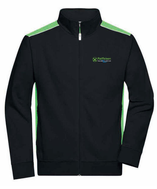 Raiffeisen Münsterland Unisex Workwear Sweatjacke JN870 (bestickt)