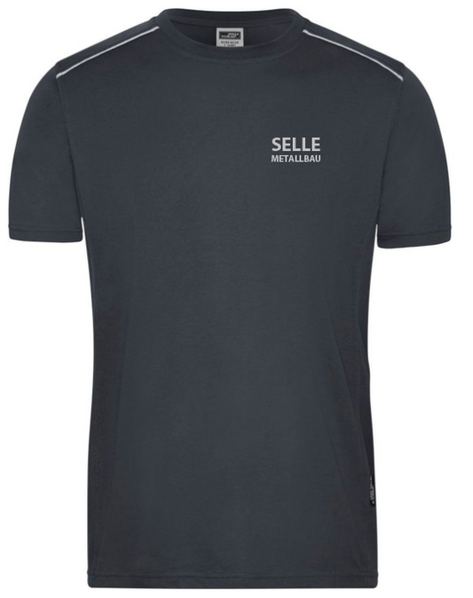 Selle Unisex T-Shirt JN890 carbon (bestickt)