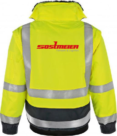 Spedition Sostmeier Warnschutz-Pilotenjacke YK218 Gelb