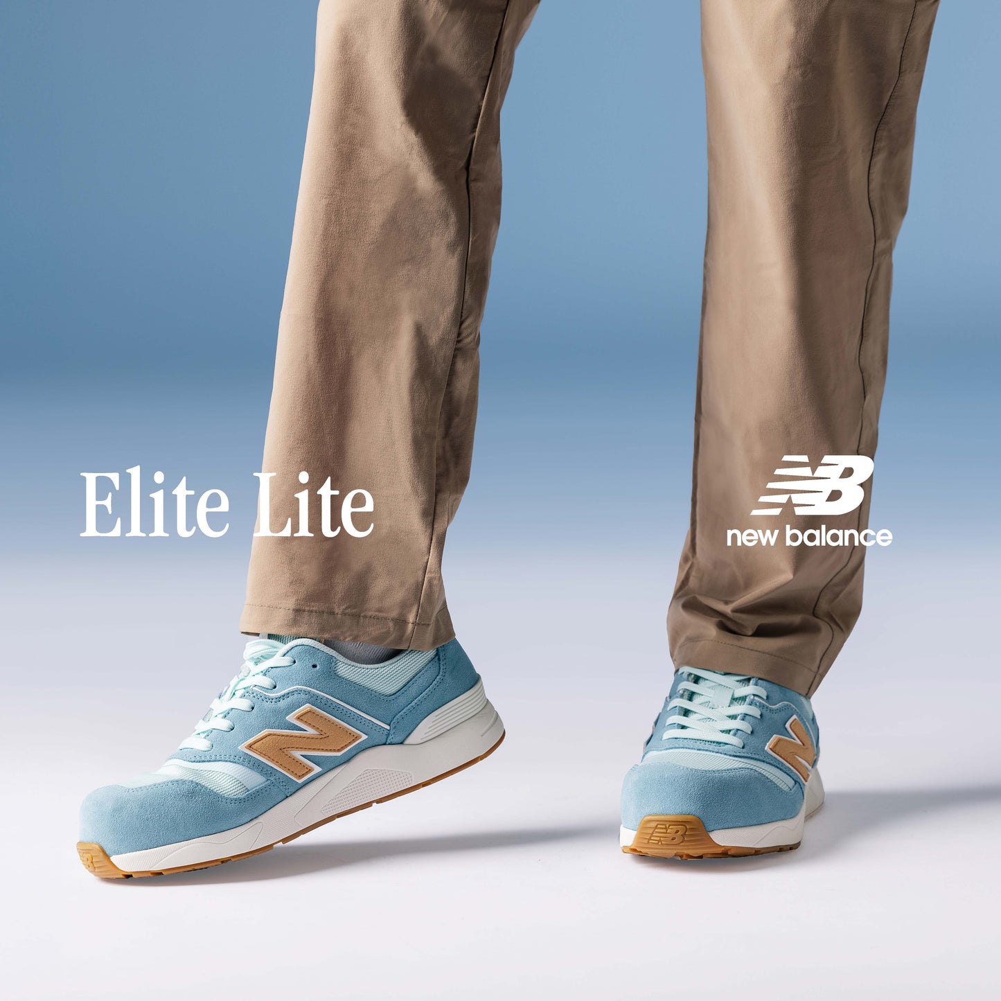 New Balance Elite Lite Womens, Sicherheitsschuh S1P S1 ESD HROe, S1 PL HRO FO SC SR, milky blue / orange