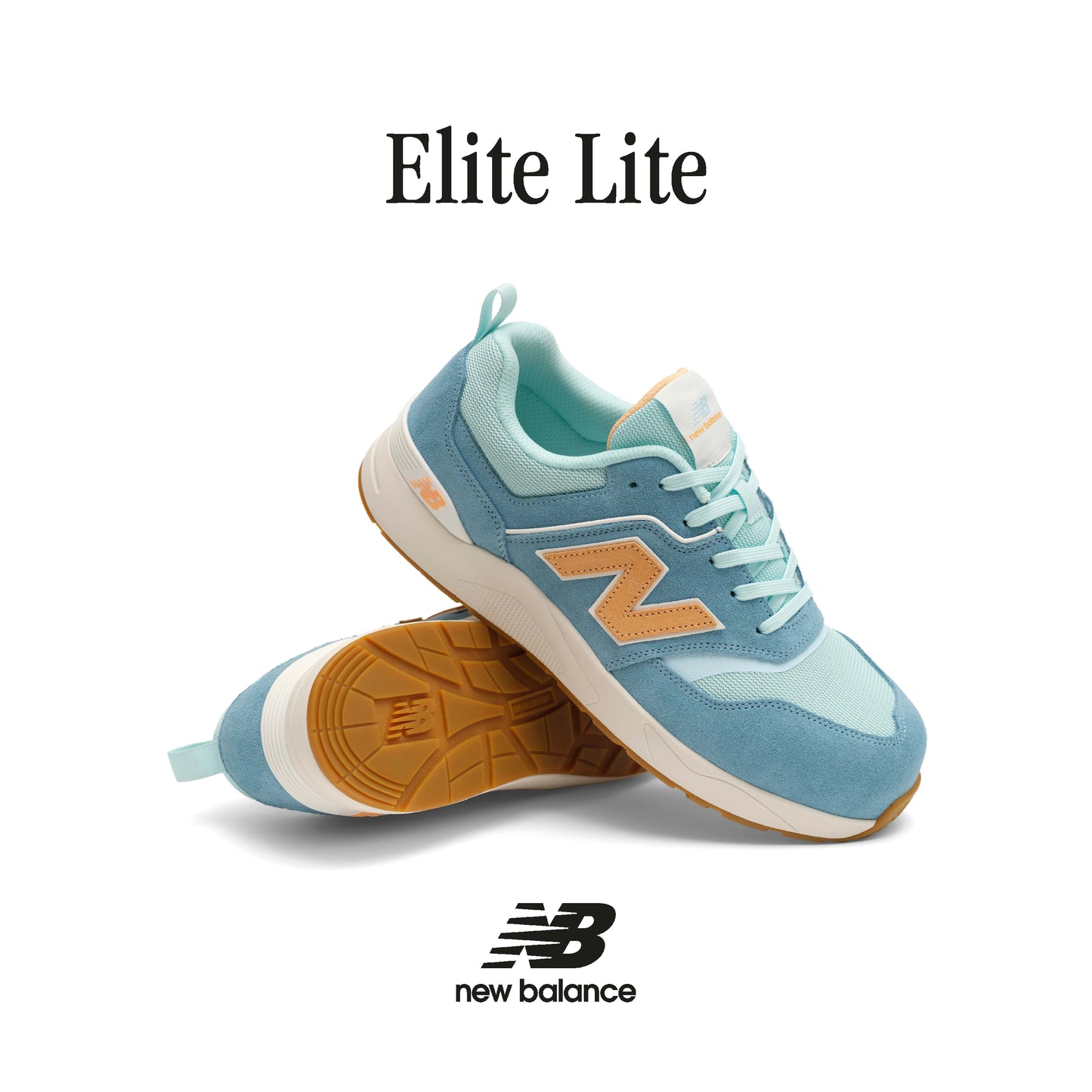 New Balance Elite Lite Womens, Sicherheitsschuh S1P S1 ESD HROe, S1 PL HRO FO SC SR, milky blue / orange