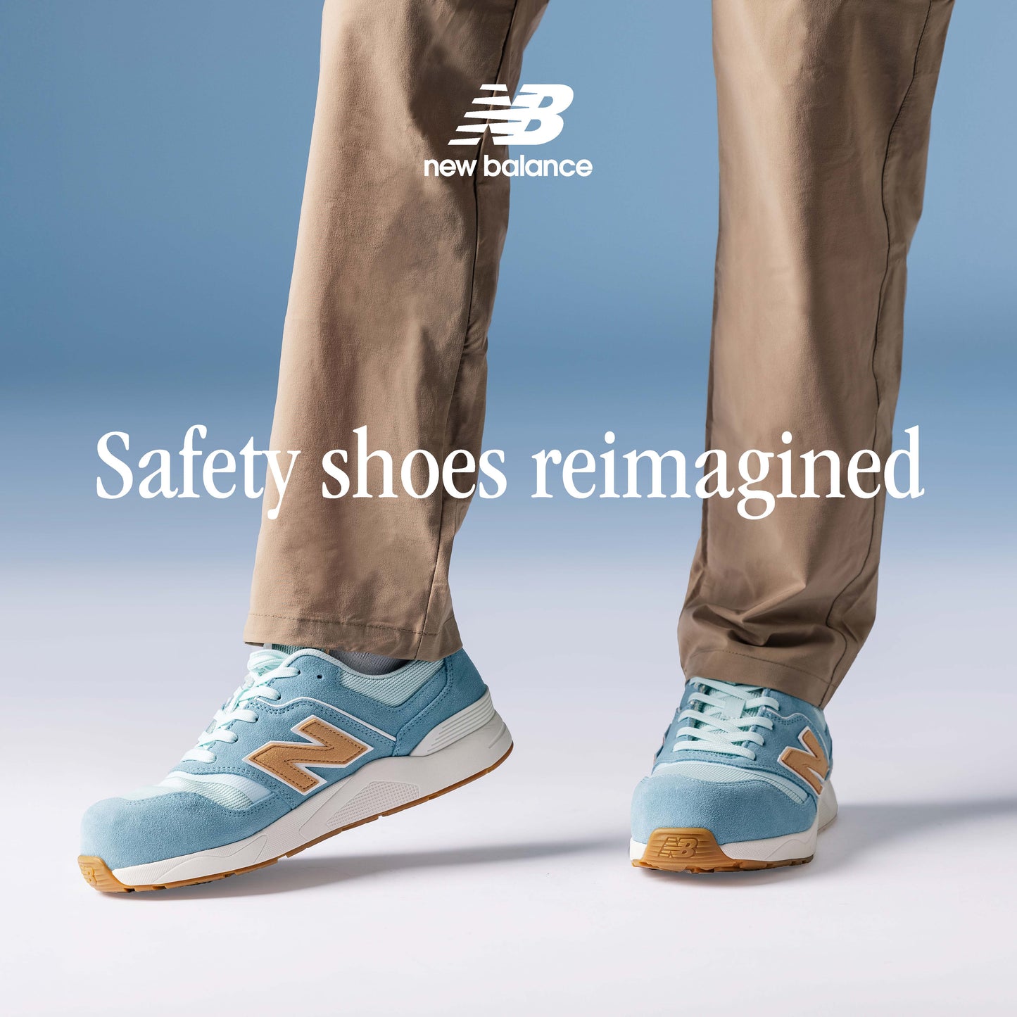 New Balance Elite Lite Womens, Sicherheitsschuh S1P S1 ESD HROe, S1 PL HRO FO SC SR, milky blue / orange
