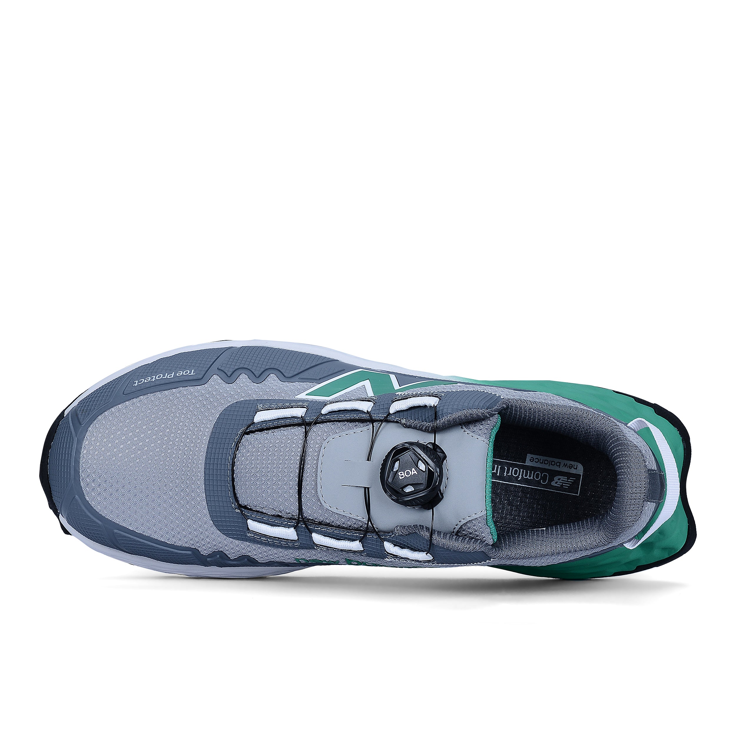 New Balance Cremorne BOA, S3 Sicherheitsschuh ESD HRO FOe, alloy / grün, Weite 2E, EN ISO 20345