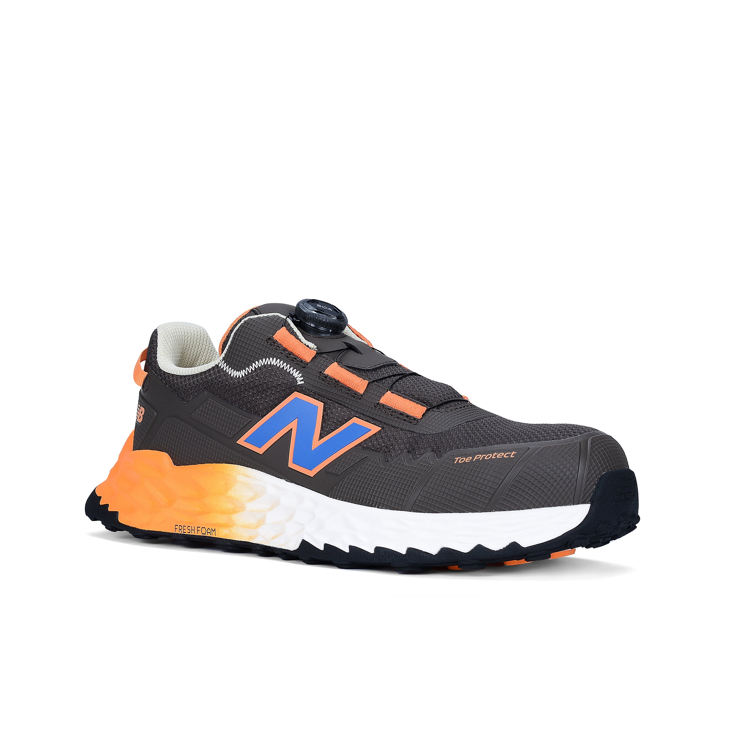 New Balance Cremorne BOA, S3 Sicherheitsschuh ESD HRO FOe, chocolate / orange, Weite 2E, EN ISO 20345