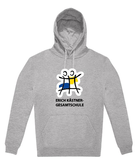 Erich Kästner Herren Hoodie BCWG008  Sport Grey (Heather) (bedruckt)