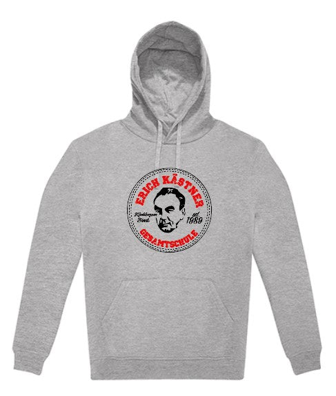Erich Kästner Herren Hoodie BCWG008  Sport Grey (Heather) (bedruckt)