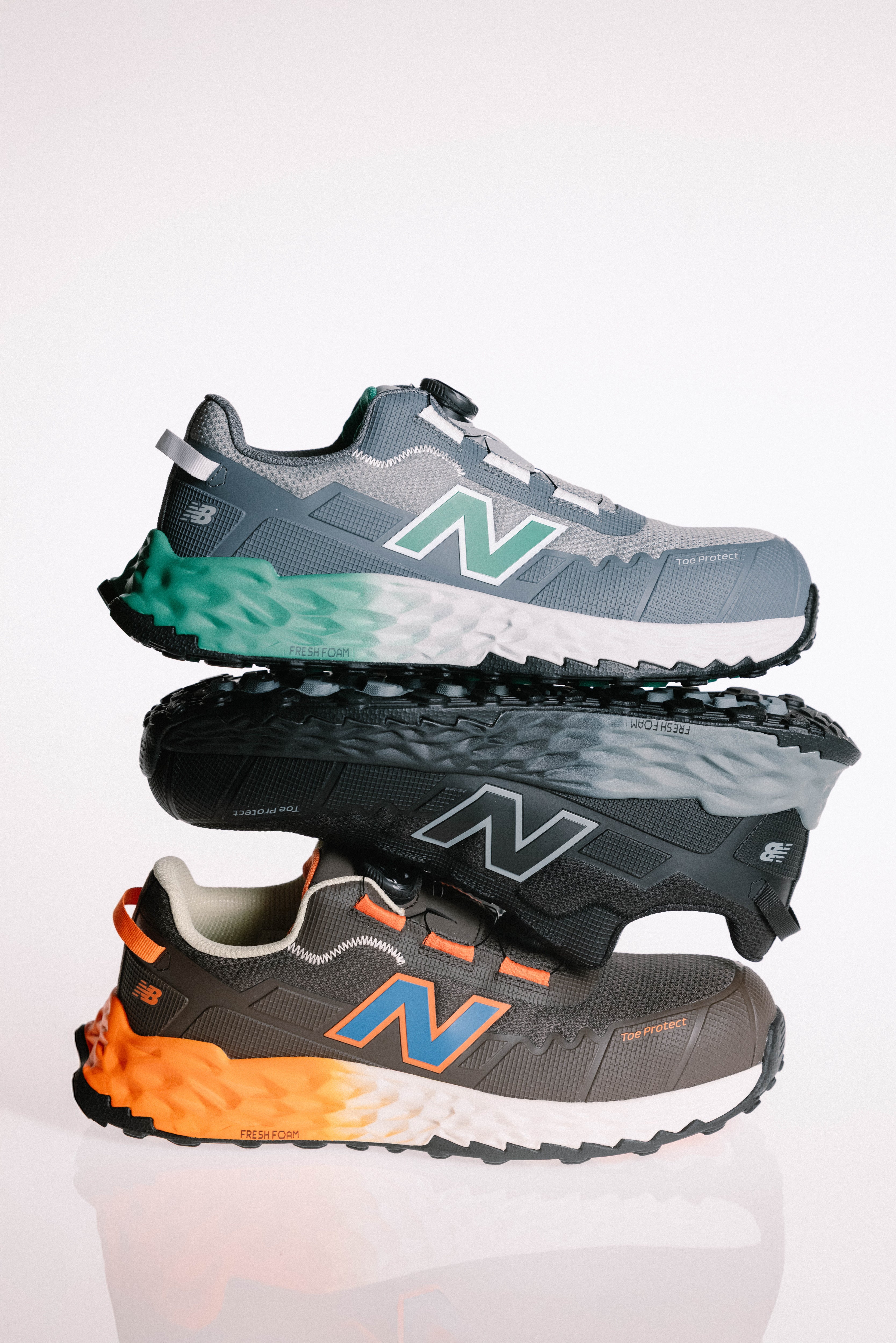 New Balance Cremorne BOA, S3 Sicherheitsschuh ESD HRO FOe, chocolate / orange, Weite 2E, EN ISO 20345