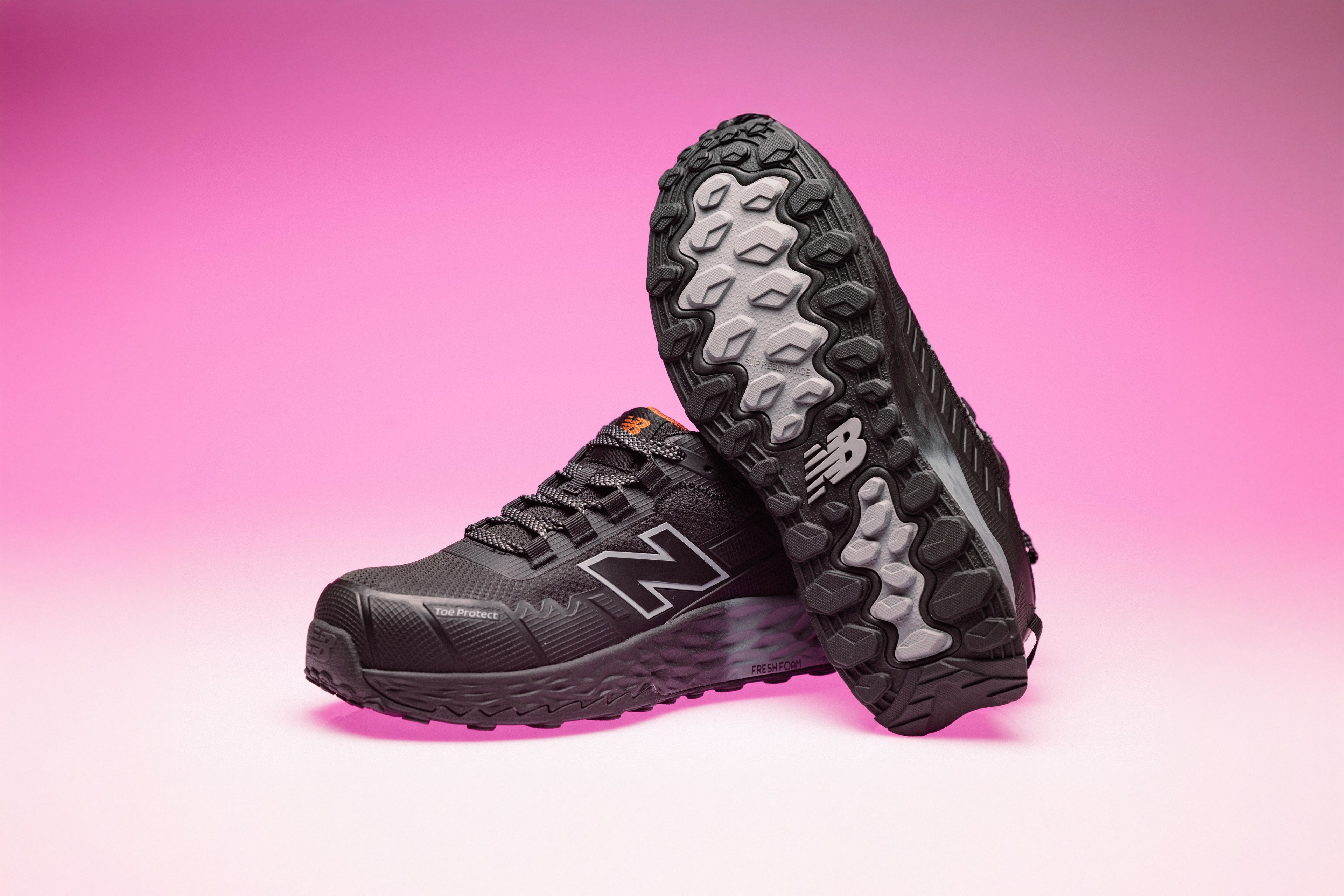 New Balance Cremorne Womens, S3 Sicherheitsschuh ESD HRO FOe, schwarz / grau, Weite D, EN ISO 20345