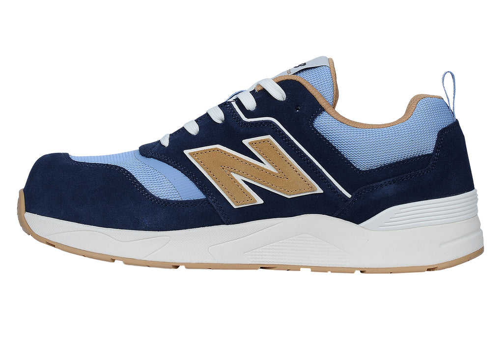 New Balance Elite Lite, Sicherheitsschuh S1P S1 ESD HROe, S1 PL HRO FO SC SR, blau / coffee