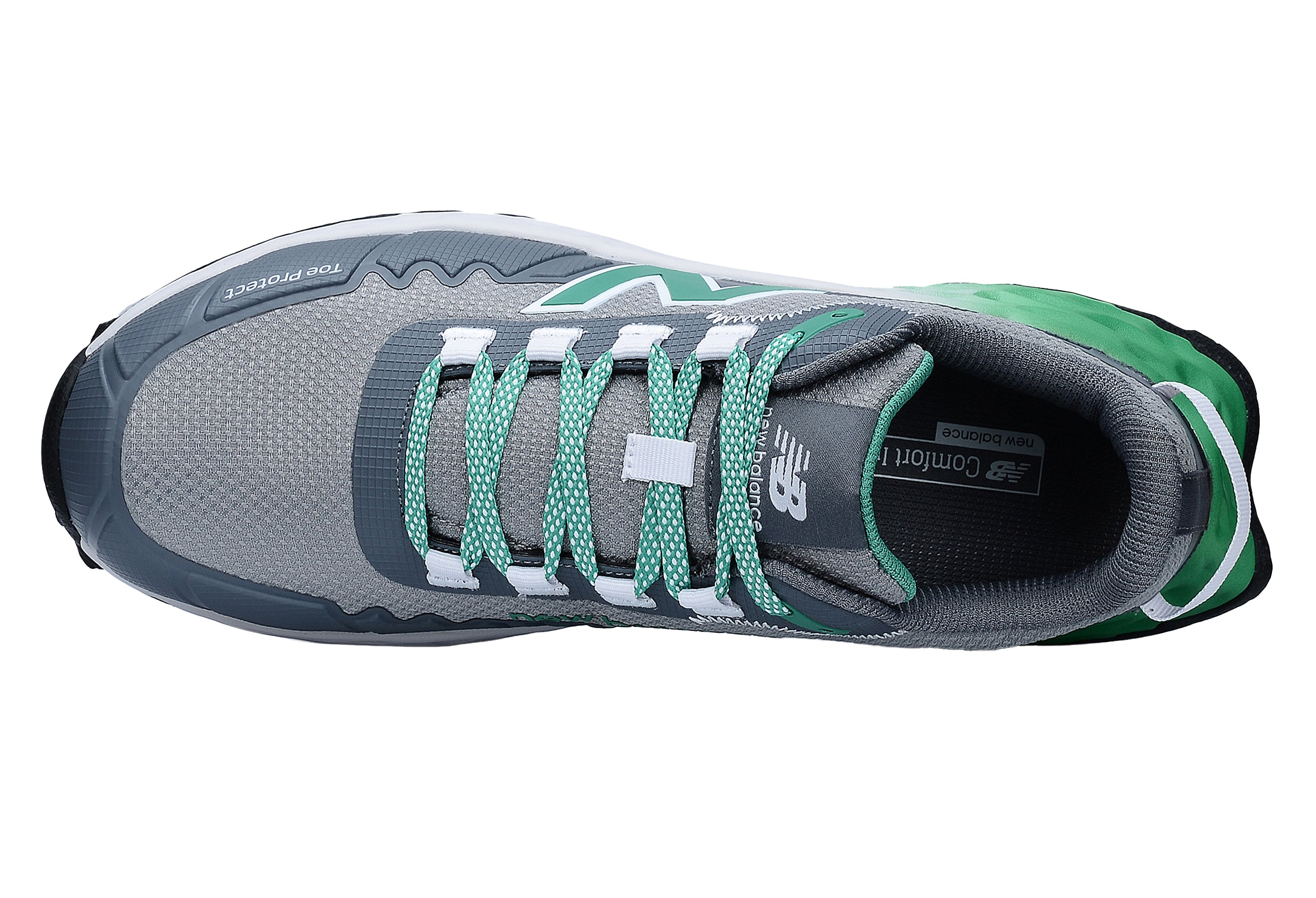 New Balance Cremorne, S3 Sicherheitsschuh ESD HRO FOe, alloy / grün, Weite 2E, EN ISO 20345