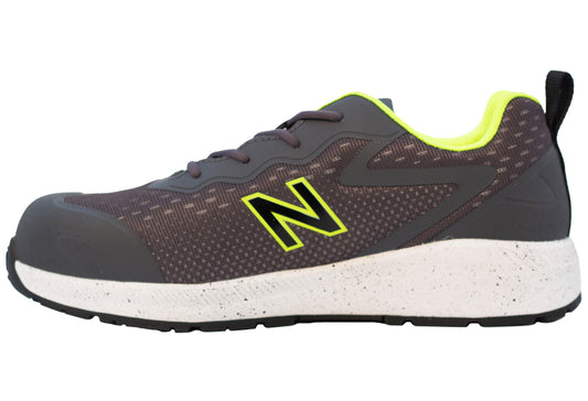 New Balance Logic, Halbschuhe, S1 PL SR FO HRO, grau / lime S1P S1 ESD HRO