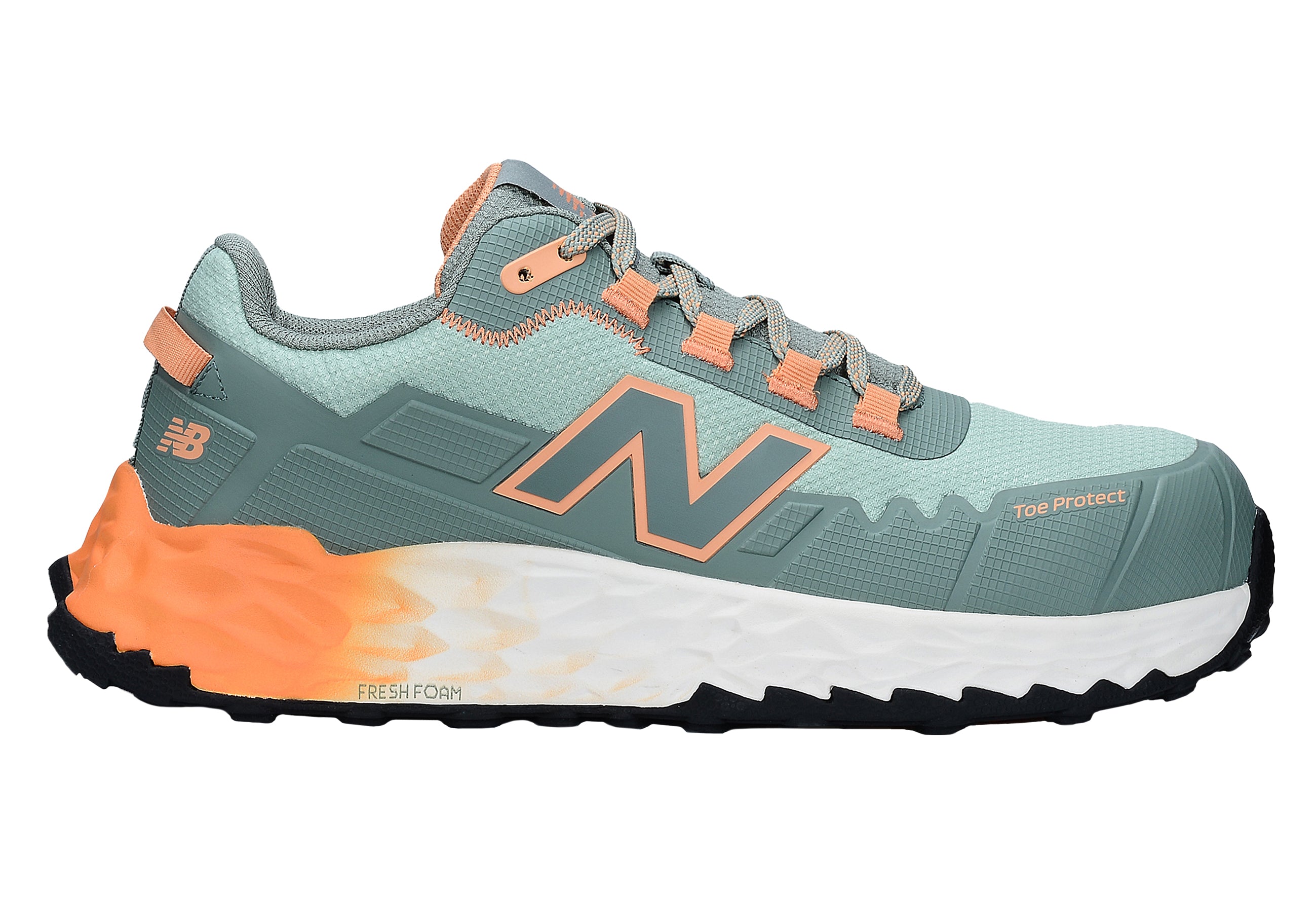 New Balance Cremorne Womens, S3 Sicherheitsschuh ESD HRO FOe, aqua / pumpkin, Weite D, EN ISO 20345