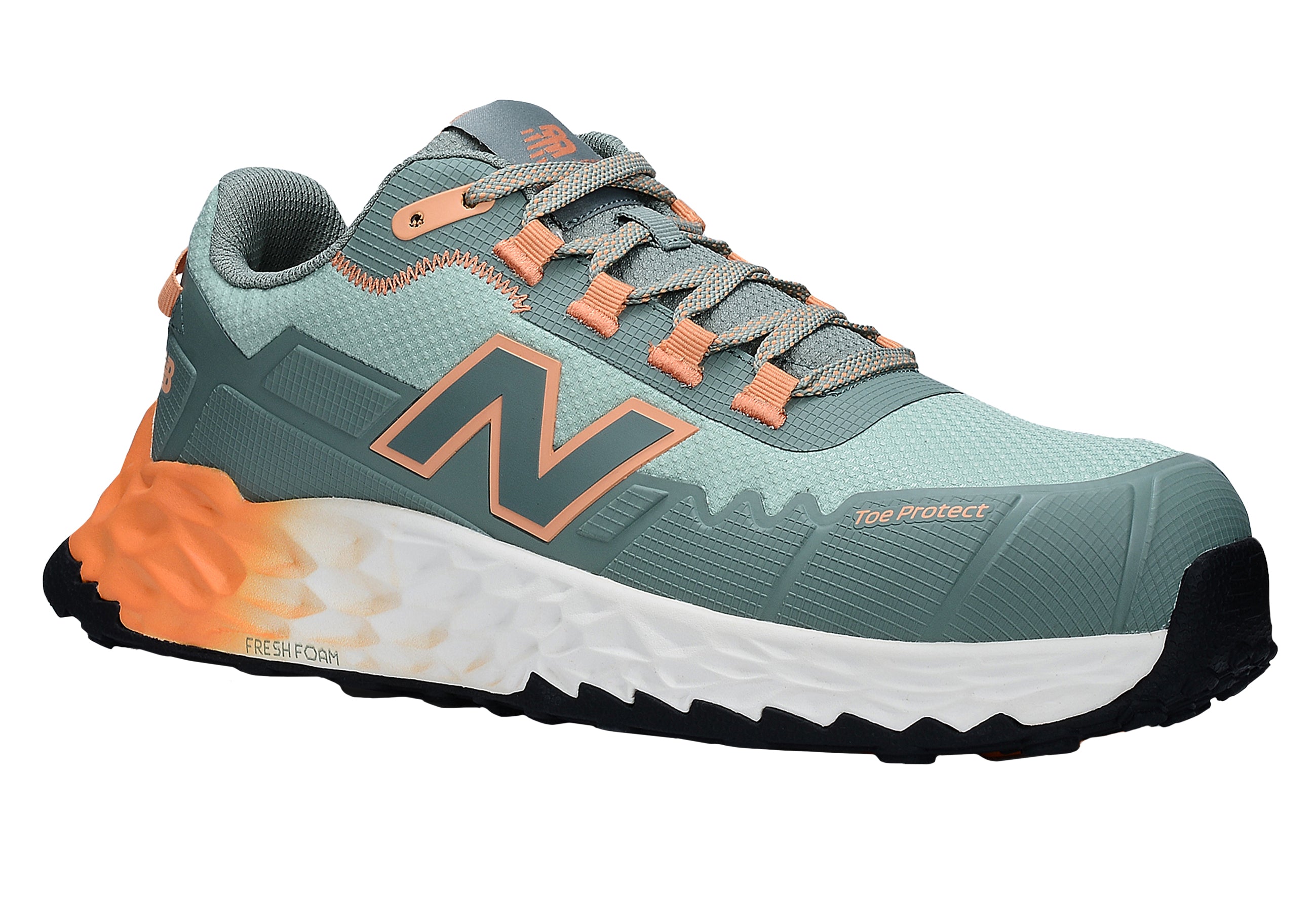 New Balance Cremorne Womens, S3 Sicherheitsschuh ESD HRO FOe, aqua / pumpkin, Weite D, EN ISO 20345
