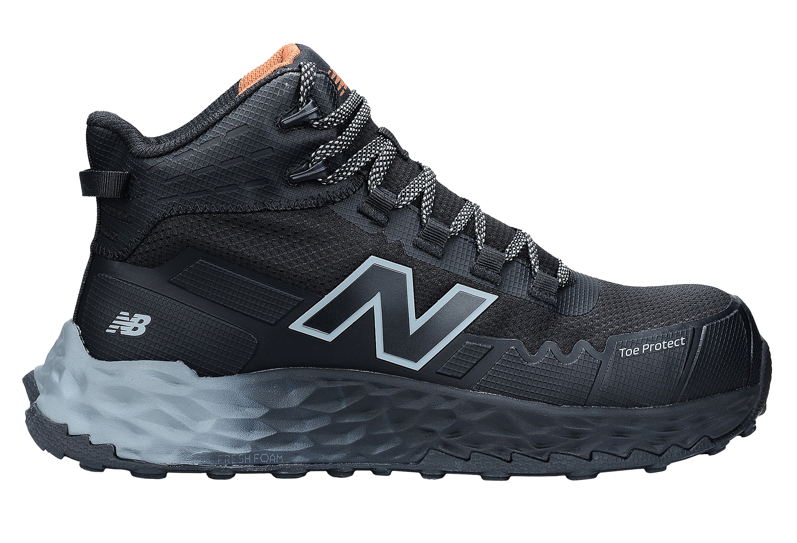 New Balance Cremorne Mid Womens, S3 Sicherheitsstiefel ESD HRO FO, schwarz / grau, Weite D, EN ISO 20345