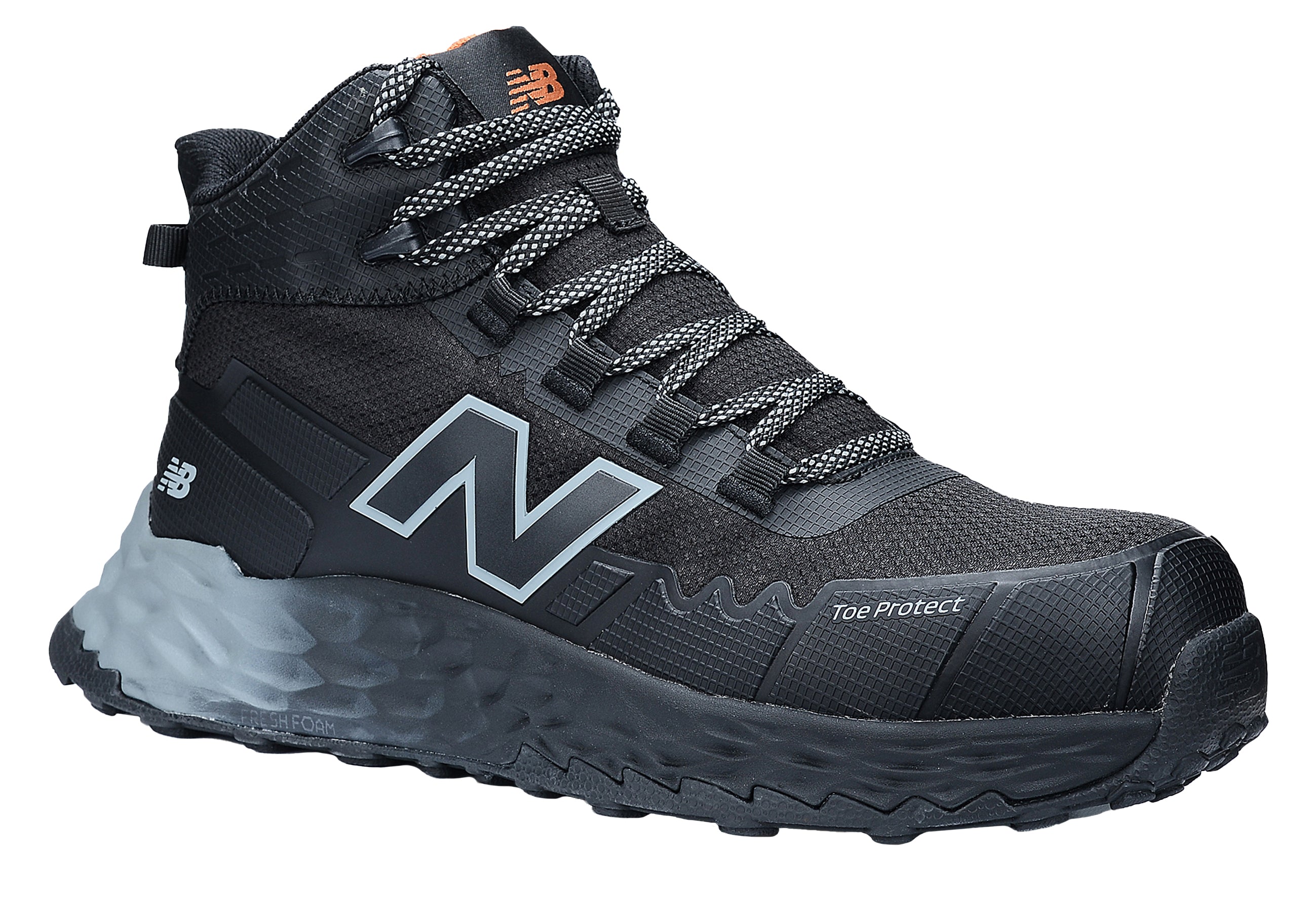 New Balance Cremorne Mid Womens, S3 Sicherheitsstiefel ESD HRO FO, schwarz / grau, Weite D, EN ISO 20345