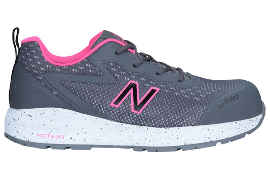New Balance Logic Womens, Halbschuhe, S1 PL HRO SR FO, grau / pink S1P S1 HRO FO