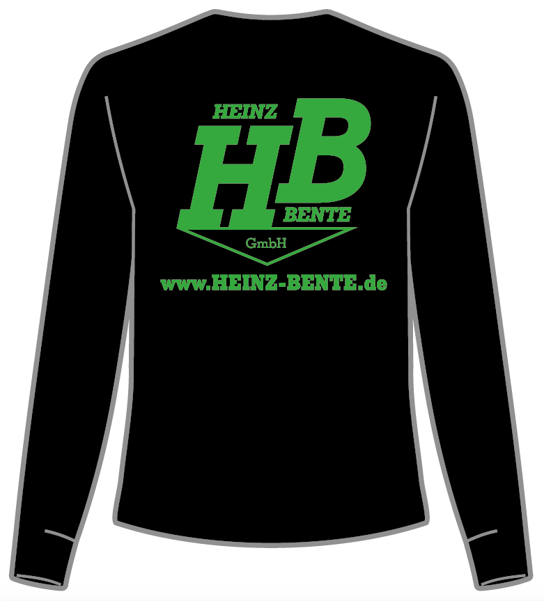 Heinz Bente Sweatshirt BCWU31B, schwarz (Druck)