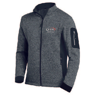 OHM FHB Unisex Strick-Fleece-Jacke Christoph (bestickt)